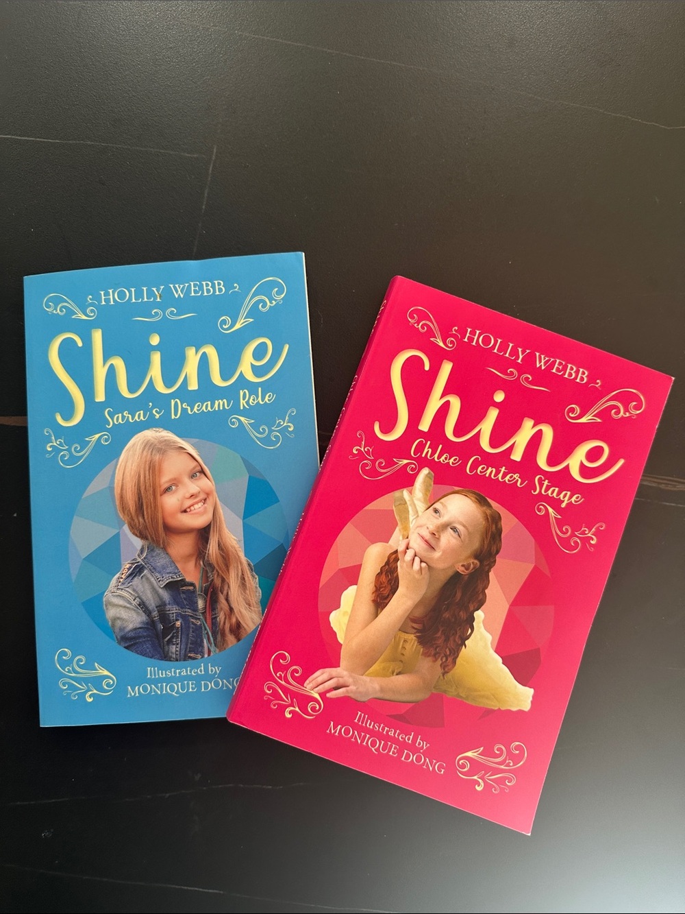Shine series by Holly Webb - Blue & Pink Covers
